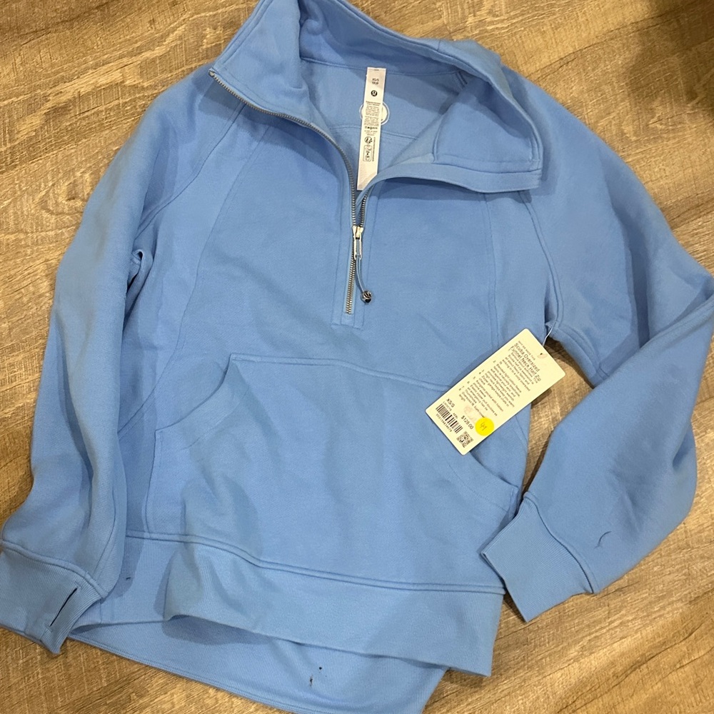 NWT LULULEMON SCUBA OVERSIZED FUNNEL NECK HALF ZIP SZ XS/S